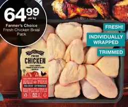 Checkers Farmer's Choice Fresh Chicken Braai Pack offer