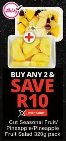 Checkers Cut Seasonal Fruit/ Pineapple/ Pineapple Fruit Salad offer