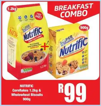Boxer NUTRIFIC Cornflakes 1.2kg & Wholewheat Biscuits 900g offer