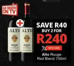 Checkers Alto Rouge Red Blend offer