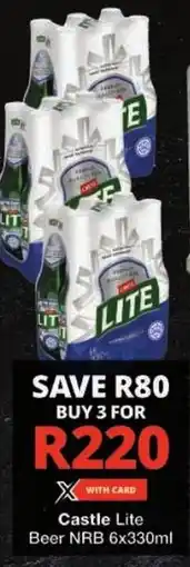 Checkers Castle Lite Beer NRB offer