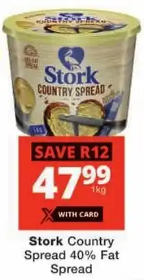 Checkers Stork Country Spread 40% Fat Spread offer