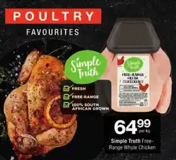 Checkers Simple Truth Free-Range Whole Chicken offer