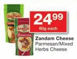 Checkers Zandam Cheese Parmesan/ Mixed Herbs Cheese offer