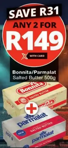 Checkers Bonnita/ Parmalat Salted Butter offer