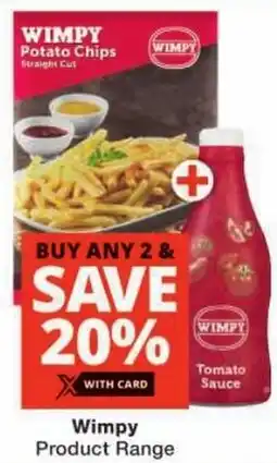 Checkers Wimpy Product Range offer