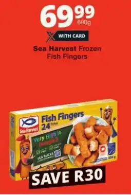 Checkers Sea Harvest Frozen Fish Fingers offer