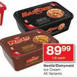 Checkers Nestlé/ Dairymaid Ice Cream All Variants offer
