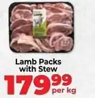Food Lover's Market Lamb packs with stew offer