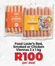 Food Lover's Market Red, smoked or chicken viennas offer