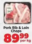 Food Lover's Market Pork rib & loin chops offer