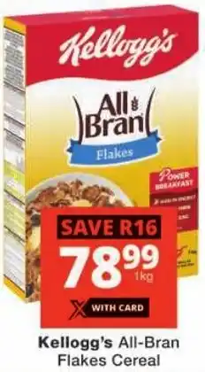 Checkers Kellogg's All-Bran Flakes Cereal offer