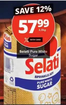Checkers Selati Pure White Sugar offer