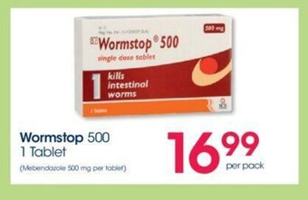Clicks Wormstop 500 1 Tablet offer