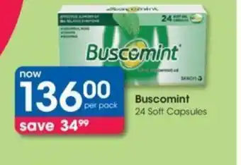 Clicks Buscomint 24 Soft Capsules offer
