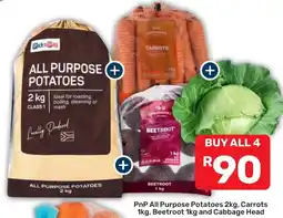 Pick n Pay Hypermarket PnP All Purpose Potatoes, Carrots, Beetroot and Cabbage Head offer