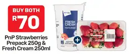 Pick n Pay Hypermarket PnP Strawberries Prepack & Fresh Cream offer