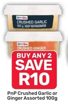 Pick n Pay Hypermarket PnP Crushed Garlic or Ginger Assorted offer