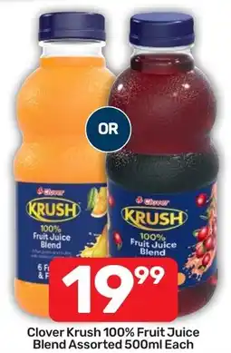 Pick n Pay Hypermarket Clover Krush 100% Fruit Juice Blend Assorted offer