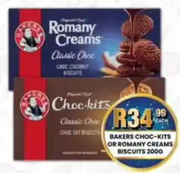 Take 'n Pay Bakers choc-kits or romany creams biscuits offer