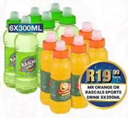 Take 'n Pay Mr orange or rascals sports drink offer