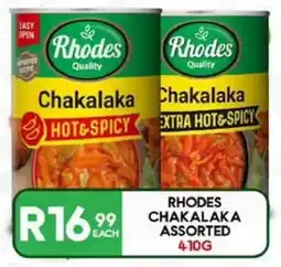Take 'n Pay Rhodes chakalaka assorted offer