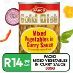 Take 'n Pay Packo Gold Dish Mixed Vegetables in Curry Sauce offer