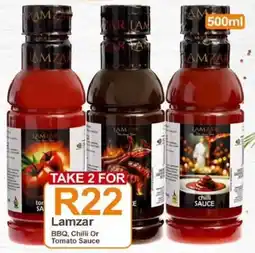 Take 'n Pay Lamzar BBQ, Chilli Or Tomato Sauce offer