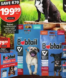 Checkers Bobtail Small/ Medium/ Large Adult Dry Dog Food All Variants offer