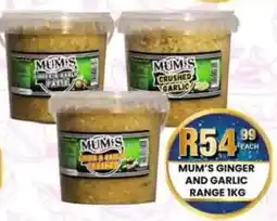 Take 'n Pay Mum's ginger and garlic range offer