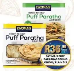 Take 'n Pay Fatima's puff parathas spring onion/ plain offer