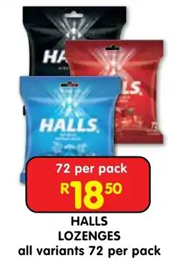 Shoprite Halls Lozenges offer