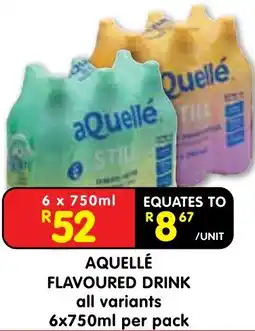 Shoprite Aquellé flavoured drink offer