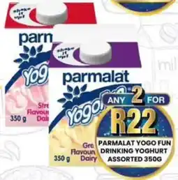 Take 'n Pay Parmalat yogo fun drinking yoghurt assorted offer