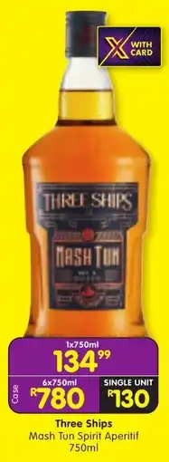 Shoprite Liquor Three Ships Mash Tun Spirit Aperitif offer