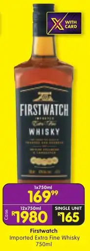 Shoprite Liquor Firstwatch Imported Extra Fine Whisky offer