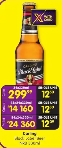 Shoprite Liquor Carling Black Label Beer NRB offer
