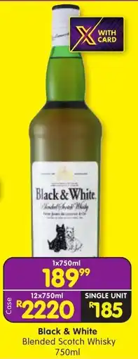 Shoprite Liquor Black & White Blended Scotch Whisky offer