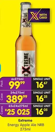 Shoprite Liquor Extreme Energy Apple Ale NRB offer