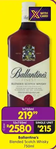 Shoprite Liquor Ballantine's Blended Scotch Whisky offer