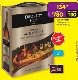 Shoprite Liquor Drostdy Hof Adelpracht White Wine offer