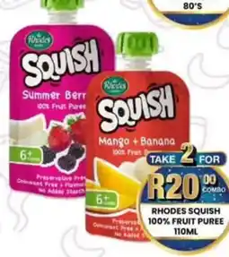 Take 'n Pay Rhodes squish 100% fruit puree offer