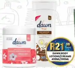 Take 'n Pay Dawn body lotions/ creams offer