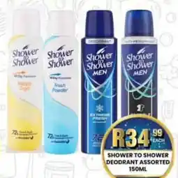 Take 'n Pay Shower to shower deodrant assorted offer