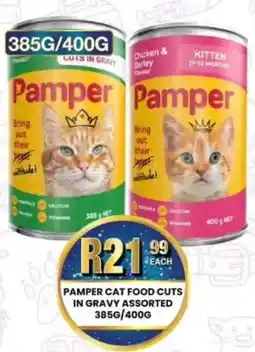 Take 'n Pay Pamper cat food cuts in gravy assorted offer