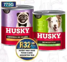 Take 'n Pay Husky wet dog food cans assorted offer