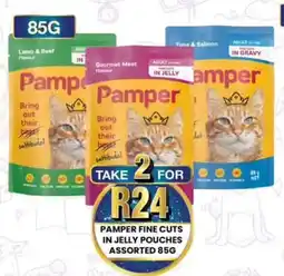 Take 'n Pay Pamper fine cuts in jelly pouches assorted offer