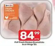 Pick n Pay Fresh chicken drumsticks or wings offer