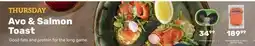 Pick n Pay Avo & salmon toast offer