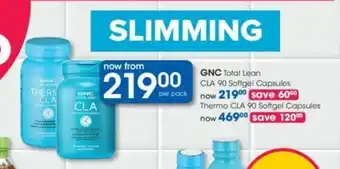 GNC Total Lean CLA 90 Softgel Capsules